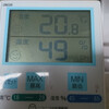 二階20.8℃　49% RC19.0℃＠off　外気温14℃　32%