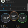 久しぶりの30kランは思った以上にきつかったです!