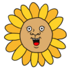 かわいいひまわり のイラスト