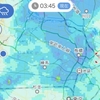 雨雲レーダーと睨めっこてに