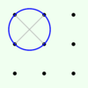4つの点を通る円を描こう