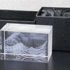 神奈川沖浪裏を3Dクリスタルで。