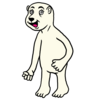 かわいいホッキョクグマ のイラスト