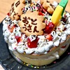 夫の誕生日ケーキを作りました