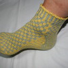 (nadesiko love sock)swatch sock　できました。
