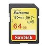 【 サンディスク 正規品 】  SDカード 64GB SDXC Class10 UHS-I U3 V30 SanDisk Extreme SDSDXV6-064G-GHENN エコパッケージ