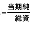 収益性分析（３）ー総資本純利益率　ＲＯＡ