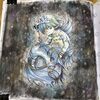外国の塗り絵【MERMAIDS】人魚ボーイを水彩色鉛筆で塗る