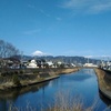 川からの　富士山が綺麗