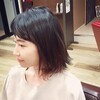 【ボブ】毛先が、ハネる。　それもスタイル。