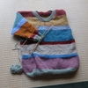 半端毛糸の縞々セーター