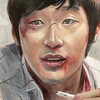 アクリルで描く映画ワンシーン『チェイサー』その1