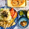 梨のタレでショウガ焼き　干しイチジクと松の実の焼きチーズをおつまみに