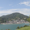 大崎下島の丘から豊島を望むパノラマ写真