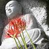 彼岸花とお地蔵さん