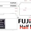 【富士フイルム】ハーフフレームカメラ登録証には、縦型LCDと寸法のスケッチが表示されている!?