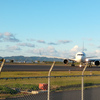 出雲空港でB767離陸です。