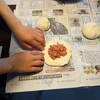 子供と作る手作り肉まん！出来たてを食べる。