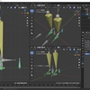 Blender2.8でIK(インバースキネマティクス)を使った人型アーマチュアを作成する その１０（フットリバースボーン 後半）