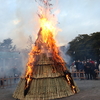 【鎌倉いいね】鎌倉殿の八幡様のどんど焼き（左義長神事）