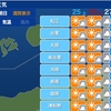 明日のお天気