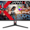 【200Hz高リフレッシュレートで爆速ゲーム体験！】JAPANNEXT 27インチ VAパネルゲーミングモニター