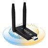 2022 無線lan 子機 KIMWOOD wifi usb 1300Mbps 2.4G/5G デュアルバンド USB3.0 wifi 子機 5dBi超高速通信 回転アンテナ 802.11ac/n/a/g/b技術 放熱穴付き WPS暗号機能 Windows11/10/8/7/ XP/Vista/Mac OS対応 認証済み 日本語取扱説明書