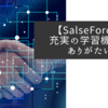 【SalseForce】充実の学習機能がありがたい