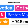 MonotypeがAdobeとの協力を拡大し、世界で最も有名な数百のフォントをCreative Cloudに提供。