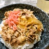 すき家の牛丼　つゆだく