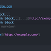 【解決済み】org-mode の code blocks 内に markdown リンクを書くと見出しが醜くなる