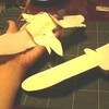 ジェットグライダーの紙飛行機作る