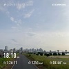 仕事終わりにジョグ(200m×10)