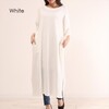 2wayサイドスリットロングワンピース ポケット付き