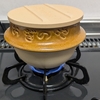 峠の釜めしの空き釜でご飯を炊く