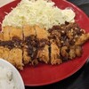 トンテキとチキンカツの合い盛り定食