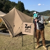 ゼクーＭとタープの連結方法を(zanearts)小杉代表に教えていただきました。