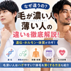 毛が濃い人・薄い人の特徴とは？遺伝・ホルモン・毛深い原因を簡単解説