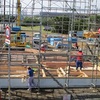 鹿嶋市T様邸新築工事　建て方スタート