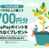 【PayPay銀行】対象ファンド1万円購入でPayPayポイント700円分