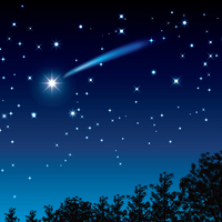オンラインで【星空観測】を描きました♪