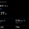 雨の日の前に走ることができた木曜日