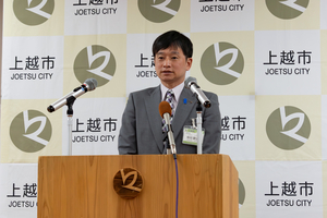 2期目の去就「近く発表」上越市の中川幹太市長　「市政混乱していない」「宮越氏との政策協定役立った」