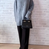 ぬくぬく、あったか。女性らしいゆったり感が魅力のリブタートルニット🧶