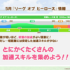 【ウマ娘】5月リーグオブヒーローズは京都 芝 1200m  右 内 春 昼　葵S条件です