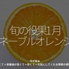 3009食目「旬の役果 1月【ネーブルオレンジ】」今が旬★　美味しくて＋栄養価が高くて＋安くて＝元気にしてくれる季節の果物を紹介