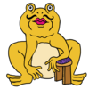 かわいいトノサマガエル のイラスト