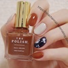 THE POLISH.カラメル✖️NAIL HOLICブルー　秋と冬の中間みたいなネイル