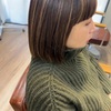 カーキアッシュにくすみハイライト▷自宅のドライヤーを一新【キヌージョヘアドライヤー】