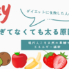 食べすぎてないのに太るのは何故か その訳とは？